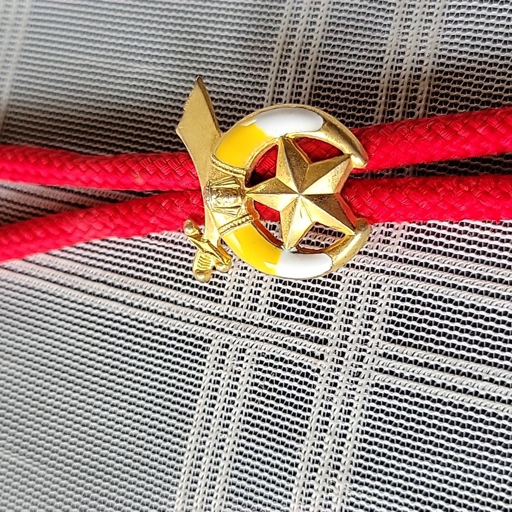 Vintage Masonic Mason Bolo Tie Necklace